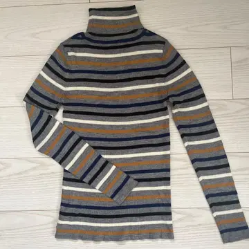 TOPKAPI 스트라이프 터틀넥 스웨터 M