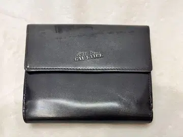 장 폴 고티에 블랙/실버 접이식 지갑