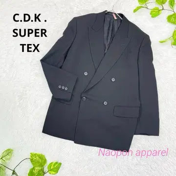C.D.K SUPER TEX 수트 자켓 포멀 더블 버튼 S 블랙