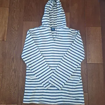 SAINT JAMES 스트라이프 후드 부착 후드티