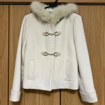 MISCH MASCH 숏 더플 코트 화이트