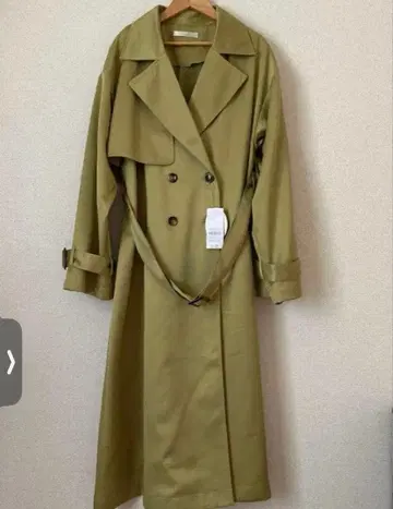 Green Parks 볼륨 슬리브 트렌치코트