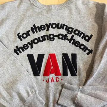 VAN.JAC 밴 재킷 VAN 반 맨투맨 자수 로고 90s L