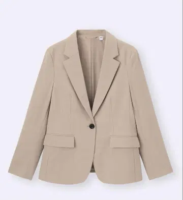 워셔블 테일러드 자켓 GU 베이지 M 사이즈 유니클로