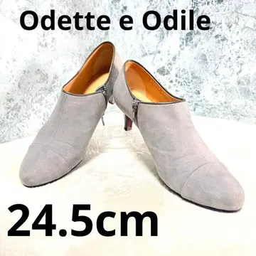 [상태 좋음] odetto 스웨이드 그레이 부티 24.5cm