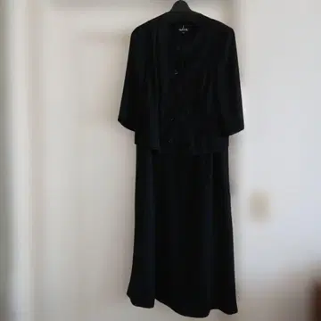 VIBAMARY 5부 소매 원피스 수트 17호 블랙