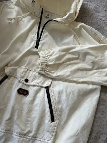 xgirl 후드 부착 화이트 마운틴 파카