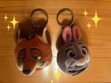 주토피아 봉제 인형 키링 닉 주디