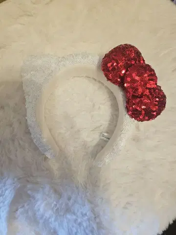 [ 즉시 발송 가능 ] USJ 키티 스팽글 머리띠