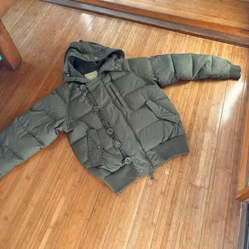 빌라봉 다운 재킷 올리브색