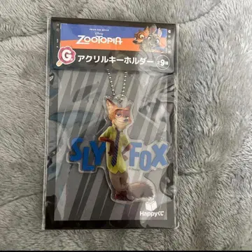 주토피아 Happy 복권 아크릴 키링 닉 와일드