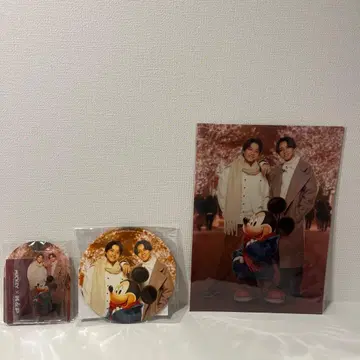 King & Prince 한정 세트 아크릴 스탠드 캔 배지 클리어 파일