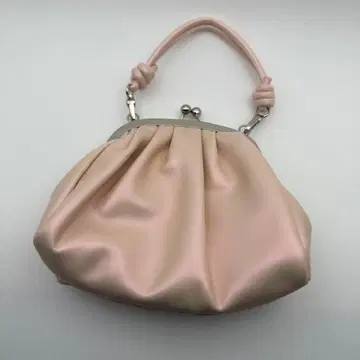 핑크 개더 핸드백