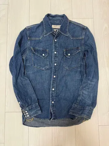 REMI RELIEF 데님 웨스턴 셔츠 S 블루