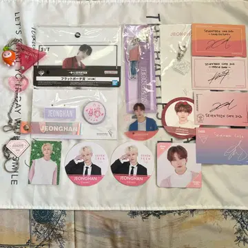 SEVENTEEN 정한 카페 코스터 외 굿즈 묶음 판매
