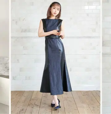 다리치 데님 원피스