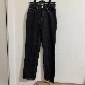 [ 미사용 ] AMERI vintage 블랙 데님 스트레이트