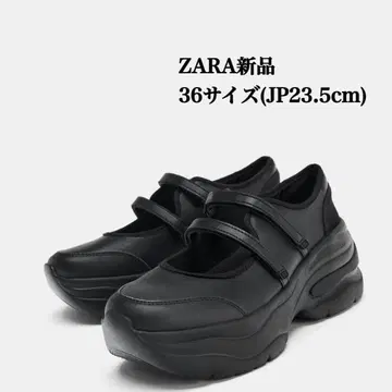 완판템 ZARA 청키 스트랩 발레리나 36(JP23.5cm) 새상품