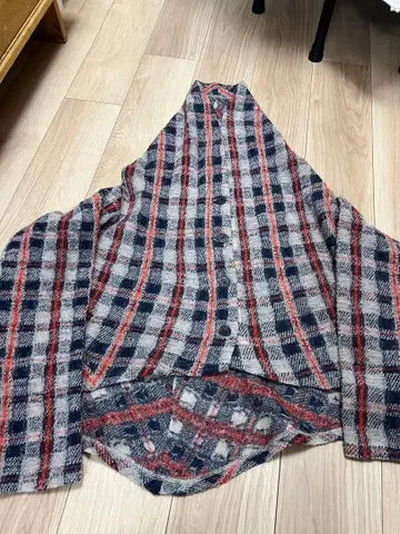 자우 체크 가디건