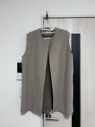 그레이 슬리브리스 베스트 구제 의류 여성용