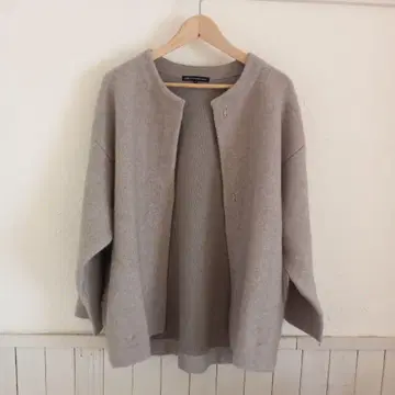 23구 라쿤 블렌드 더블 페이스 니트 가디건 사이즈 46