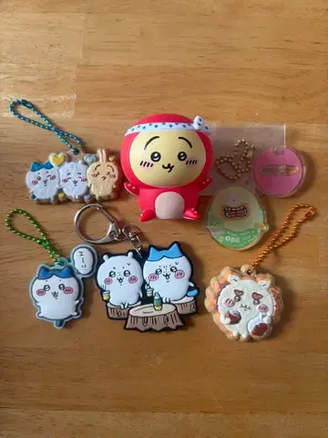 키링 세트 6개 치이카와 하치와레 캐릭터 스트랩 문어
