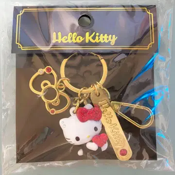 헬로키티 스톤 부착 입체 키링 레드 키티 산리오