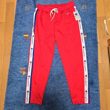 Champion 레드 캐주얼 팬츠 택 포함 미사용 새상품