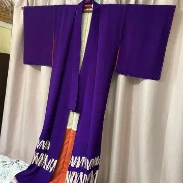 앤티크 퍼플 리본 츠케사게