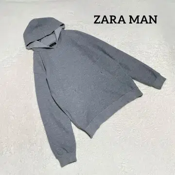 EK3886 [자라맨] 후드티 후디 [S] 지퍼 슬릿 그레이