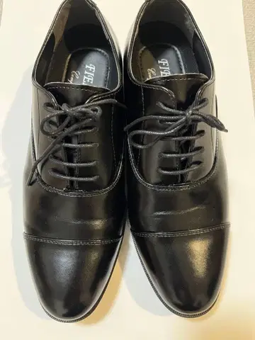 가죽 신발 블랙 24.5cm 거의 미사용