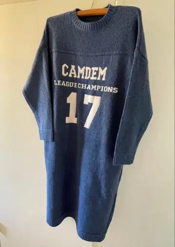 [택 포함 새상품] 모찌 니트 원피스 인디고 블루