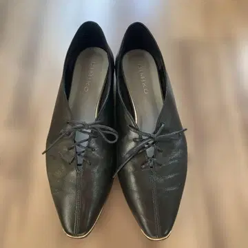 HIMIKO V컷 레이스업 펌프스/631115 블랙