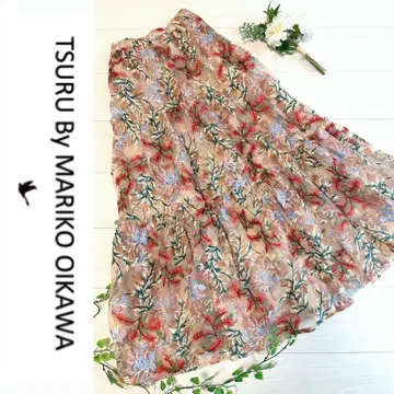 트루 바이 마리코 오이카와 Coppelia 자수 스커트