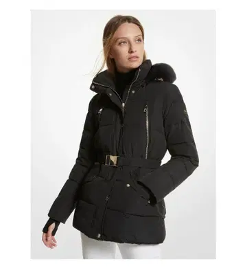 MICHAELKORS 블랙 벨트 포함 다운 자켓 즉시 구매 가능