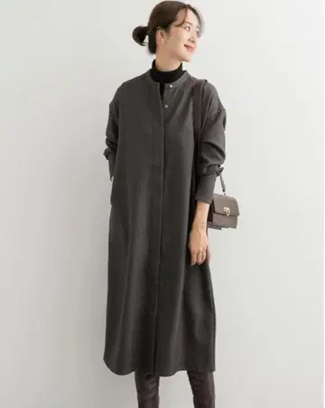 URBAN RESEARCH DOORS 울라이크 트윌 셔츠 원피스