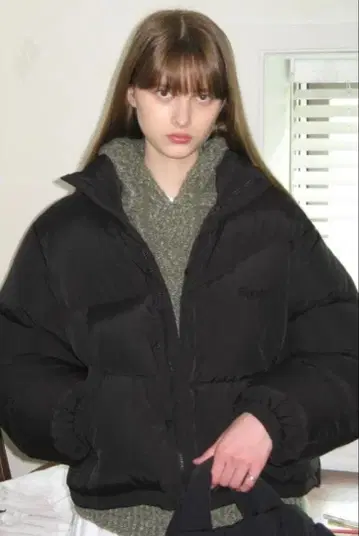 sinoon 시누운 숏 기장 다운 블랙 새상품급 한국 아우터