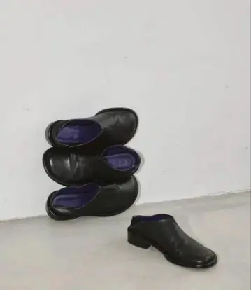 투데이풀 Slide Leather Shoes 슬라이드 레더 슈즈 36