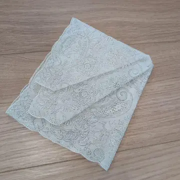 미사용품 스와토우 자수 손수건 빈티지 산두 수예
