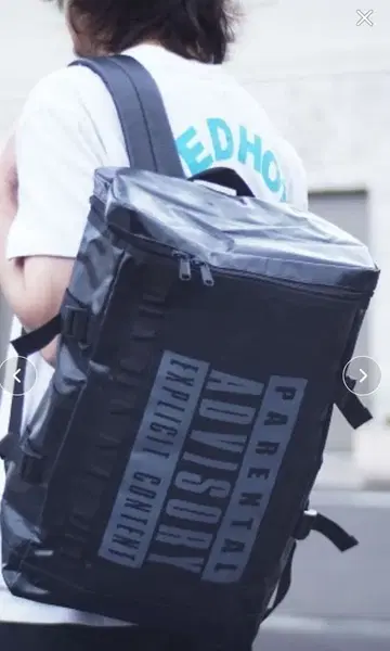 PARENTAL ADVISORY 스퀘어 백팩