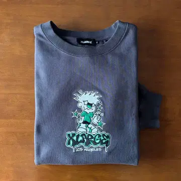 X-LARGE BAD KID CREWNECK SWEAT 차콜 XL