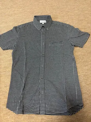 LACOSTE 반팔 셔츠 US XS 체크 무늬