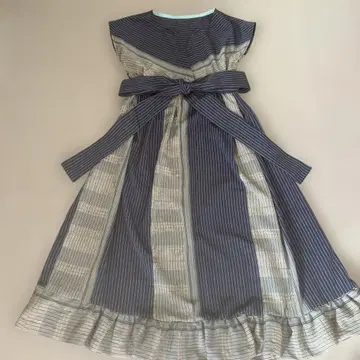 카슈쿨 원피스 기모노 리메이크 앤티크 레트로 리본 포함