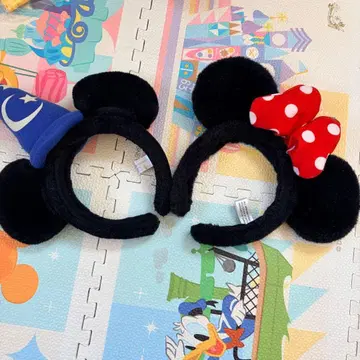 미키 미니 머리띠 겨울 세트 헤이세이 레트로 디즈니 리조트