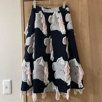 AKIRA NAKA 플라워 자카드 스커트