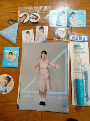 히나타자카 니부 아카리 응원봉, 캔뱃지, 코스터 등 묶음 판매