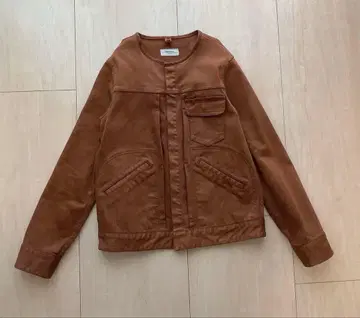 Edition/브라운 노카라 자켓