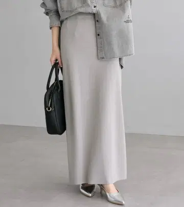 퓨어세신 그레이 내로우 스커트 FREE