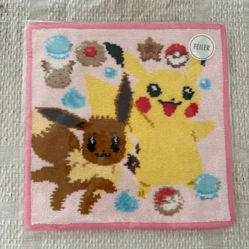 러브러리 바이 페이러 포켓몬 피카츄&이브이 손수건