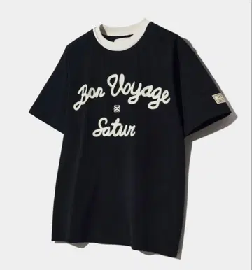 SATUR Bon Voyage Saturn T셔츠 L 블랙